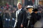 Delft 30 maart 2004
Begrafenis prinses Juliana in Grote kerk 
Sybilla Dekker en Henk Kamp