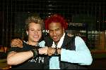 Hilversum 13 maart 2004
Finale Idols in studio 22 in Hilversum.
Robin Idols en JK Idols
Peter Smulders bv
