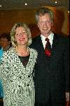 Amsterdam 13 maart 2004
Modeshow Mart Visser in het Hilton. 
Jan Kamminga met vrouw