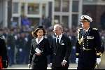 Delft 30 maart 2004
Begrafenis prinses Juliana in Grote kerk 
Koning Carl Gustaf en koningin Silvia