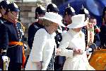 Delft 30 maart 2004
Begrafenis prinses Juliana in Grote kerk 
Koningin Beatrix en Prinses Irene