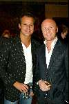 Amsterdam 13 maart 2004
Modeshow Mart Visser in het Hilton.
Leco v Zadelhoff met vriend
