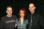 Hilversum 6 maart 2004
Idols in studio 22.Marlies Idols met vader en broer
De 10 finalisten  .