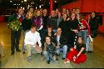 Hilversum 6 maart 2004
Idols in studio 22. Marlies Idols met broer en familie
De 10 finalisten