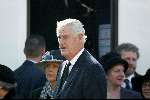 Delft 30 maart 2004
Begrafenis prinses Juliana in Grote kerk 
Martin Schroder met vrouw