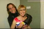 Hilversum 6 maart 2004
Idols in studio 22. 
Maud Idols met vriend