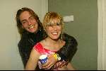 Hilversum 6 maart 2004
Idols in studio 22. Maud Idols met vriend
De 10 finalisten  .