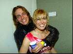 Hilversum 6 maart 2004
Idols in studio 22. Maud Idols met vriend
Eerste finale ronde 2004