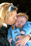 Lech 17 maart 2004
Prinses Maxima Prins Willem Alexander Amalia in Lech. Maxima kust Amalia