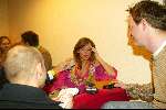 Hilversum 6 maart 2004
Idols in studio 22. Meike Idols pratend met de pers
Eerste finale ronde 2004