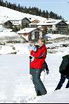 Lech 17 maart 2004
Prinses Maxima, Prins Willem Alexander en  Prinses Amalia   in Lech.