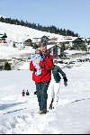 Lech 17 maart 2004
Prinses Maxima, Prins Willem Alexander en  Prinses Amalia   in Lech.