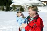 Lech 17 maart 2004
Prins Willem Alexander en  Prinses Amalia   in Lech.