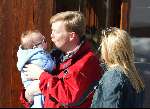 Lech 17 maart 2004
Prinses Maxima, Prins Willem Alexander en  Prinses Amalia   in Lech.