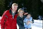 Lech 17 maart 2004
Prinses Maxima Prins Willem Alexander Prinses Amalia   in Lech.