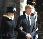 Delft 30 maart 2004
Begrafenis prinses Juliana in Grote kerk 
PrinsWillem Alexander en Prinses Maxima