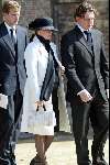 Delft 30 maart 2004
Begrafenis prinses Juliana in Grote kerk 
Prinses Annette en Prins Bernhard jr