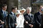 Delft 30 maart 2004
Begrafenis prinses Juliana in Grote kerk 
Prins  Carlos en Prins Carolina Prins Jaime en Prinses Margaritha