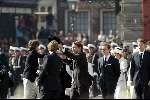 Delft 30 maart 2004
Begrafenis prinses Juliana in Grote kerk .Prinses Marilene hoed Prins Bernhard Jr. Prins Jaime