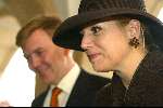 Vlaardingen 13 maart 2004
Prinses Maxima en Prins Willem Alexander bij uitreiking Geuzenpenning.
