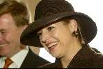 Vlaardingen 13 maart 2004
Prinses Maxima en Prins Willem Alexander bij uitreiking Geuzenpenning.