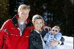 Lech 17 maart 2004
Prinses Maxima, Prins Willem Alexander Prinses Amalia in Lech.