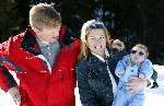 Lech 17 maart 2004
Prinses Maxima, Prins Willem Alexander Prinses Amalia in Lech.