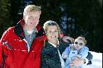 Lech 17 maart 2004
Prinses Maxima, Prins Willem Alexander Prinses Amalia in Lech.