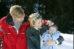 Lech 17 maart 2004
Prinses Maxima, Prins Willem Alexander Prinses Amalia in Lech.