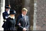 Delft 30 maart 2004
Begrafenis prinses Juliana in Grote kerk 
PrinsWillem Alexander en Prinses Maxima