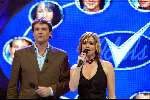 Hilversum 6 maart 2004
Idols in studio 22.  
Tooske Breugem en Reinout Oerlemans
Eerste finale ronde 2004