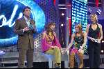 Hilversum 6 maart 2004
Idols in studio 22.  
Alice Idols Meike Idols Reinout Oerlemans en Tooske Breugem
Eerste finale ronde 2004

Eerste finale ronde 2004
