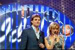 Hilversum 13 maart 2004
Finale Idols in studio 22 in Hilversum.
Reinout  Oerlemans en Tooske Breugem