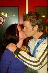 Hilversum 6 maart 2004
Idols in studio 22. Robin Idols met vriendin Nanna kussend
De 10 finalisten  .