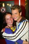 Hilversum 6 maart 2004
Idols in studio 22. Robin Idols met vriendin Nanna
De 10 finalisten  .