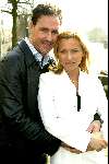 Muiden 29 maart 2003
Presentatie dvd Gerard Joling bij Cafe ome Ko in Muiden.
Tatjana  met vriend Ewald