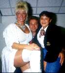 Connie Breukhoven als Vanessa met haar nieuwe vriend Hans Breukhoven en oudste dochter
1987