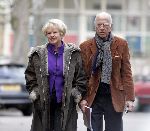 Hilversum 12 maart 2005
Elleke v Doorn met man bij hotel Lapershoek.
