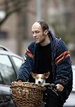 Amsterdam 22 maart 2005
Hugo Metsers III met hond op fiets