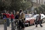 Amsterdam 26 maart 2005
Jeroen Krabbe en zijn vrouw Herma Krabbe op de fiets