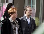 Amsterdam 16 maart 2005
Johan Neeskens winkelen met zijn vrouw op de pc Hooftstraat