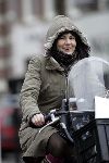 Amsterdam  26 februari 2005
Kim v Kooten met muts op fiets