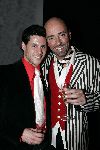 Amsterdam 12 maart 2005
Modeshow Mart Visser in het hilton.  
Maik de Boer met vriend