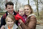 Biddinghuizen 25 januari 2005
Opening Walibi World.
Marilou v Steenis met man en baby