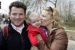 Biddinghuizen 25 januari 2005
Opening Walibi World.
Marilou v Steenis met man en baby