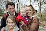 Biddinghuizen 25 januari 2005
Opening Walibi World.
Marilou v Steenis met man en baby