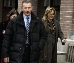 Amsterdam 18 maart 2005
Maxima zwanger op bezoek bij een vriendin. Maxima is bij cafe Bond geweest in de Valeriusstraat. Beveiliging