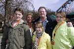 Biddinghuizen 25 januari 2005
Opening Walibi World.
Raymond v Barneveld met vrouw en kinderen