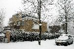 Amsterdam 2 maart 2005
Huis Reinout Oerlemans en Danielle Overgaag in de sneeuw.