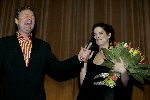 Amsterdam 11 maart 2005
Premiere Miss Congeniality 2 in TUSCHINSKI .
Sandra Bullock  met Rene Mioch